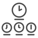 Clock, town, time, Adventure, city, world, Airport Black icon