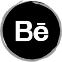 media, Behance, Logo, Social Black icon