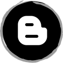 Social, blogger, media, Logo Black icon