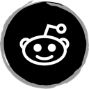 Reddit, media, Social, Logo Black icon