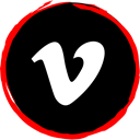 Logo, Social, media, Vimeo Black icon