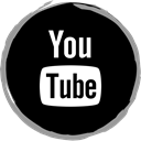 Social, youtube, media, Logo Black icon