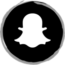 Snapchat, Social, media, Logo Black icon