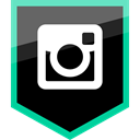 Instagram, Logo, Social, media Black icon