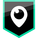 Social, media, Periscope, Logo Black icon