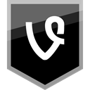 Logo, Social, Vine, media Black icon