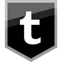 Tumblr, Social, media, Logo Black icon
