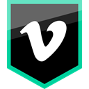 media, Vimeo, Logo, Social Black icon