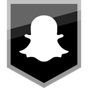 Snapchat, Social, Logo, media Black icon