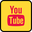 online, media, Social, youtube Gold icon