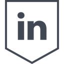 Logo, media, Linkedin, Social Black icon