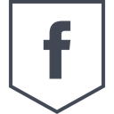 Social, media, Logo, Facebook Black icon