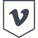 Logo, Vimeo, media, Social Black icon