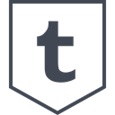 media, Tumblr, Logo, Social Black icon