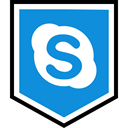 media, Logo, Social, Skype DodgerBlue icon