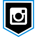 Social, Instagram, media, Logo Black icon