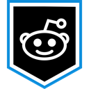 Reddit, Logo, media, Social Black icon