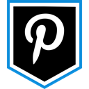 Social, pinterest, Logo, media Black icon