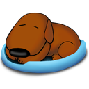 old, dog, Sleeping, Animal SaddleBrown icon