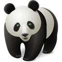 Animal, oriental, bear, China, panda, chinese Black icon