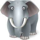 Animal, elephant DimGray icon