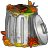 Full, recycle bin, Trash Black icon