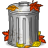 Trash, Blank, Empty, recycle bin Black icon