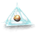 pyramid, power Black icon