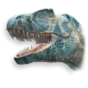 dinosaur, theropod Black icon