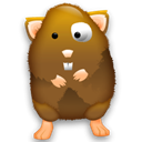 hamster, Animal Black icon