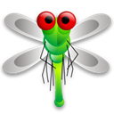 Animal, fly, Dragon, bug, insect Black icon