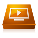 media, adobe, player SaddleBrown icon