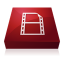 video, encoder, Flash, adobe Maroon icon