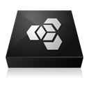 adobe, manager, inverted, Extension Black icon