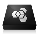 manager, Extension, adobe, inverted Black icon