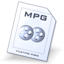 mpg, Mpeg, video AliceBlue icon
