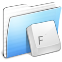stripped, Aqua, Font, Folder Black icon