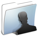 Folder, Human, user, Account, people, smooth, profile, Graphite Black icon