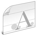 document, Font, File, paper WhiteSmoke icon