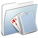 Graphite, deck, Folder, stripped, card LightSteelBlue icon