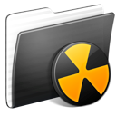 stripped, Folder, Burnable DarkSlateGray icon