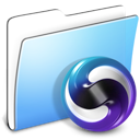 Folder, theme, Aqua, smooth LightSkyBlue icon