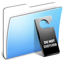 Disturb, Not, Folder, Do, smooth, Aqua Black icon