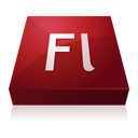 adobe, Flash Maroon icon