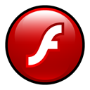adobe, Flash DarkRed icon