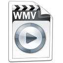 Wmv, video Black icon