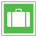 sign, emergency, suitcase, Code, sos, Bag LimeGreen icon