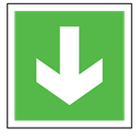 Direction, sign, Code, sos, gree, Arrow, emergency LimeGreen icon