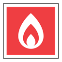 sign, Code, sos, Flame, fire, emergency Tomato icon