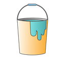 Color, paint, repair, buckets, Brush, Painting, Bucket Black icon